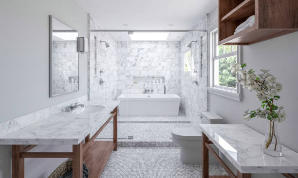 Bathroom natural Stone | Lake Forest Flooring