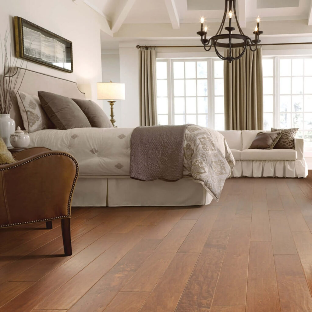 Bedroom hardwood | Lake Forest Flooring