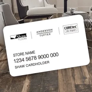 Financing card | Lake Forest Flooring